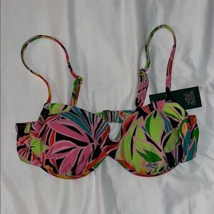 Wild Fable Multicolor Tropical Bikini Top